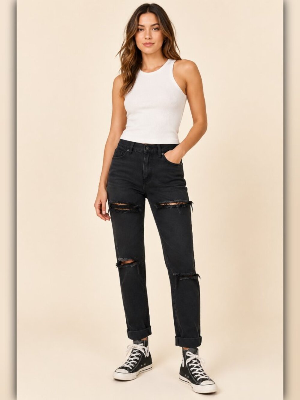 A405 • The Nemesis Destroyed Relaxed Tapered Jeans